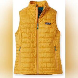Patagonia Women's Medium Nano Puff Vest in Golden Amber